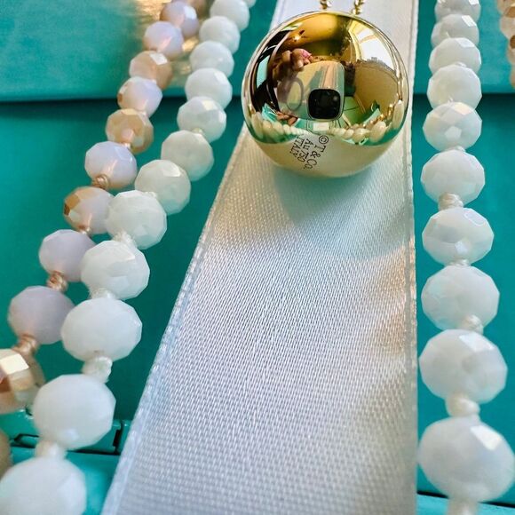 Tiffany & Co. 18K Yellow Gold 19mm Hardwear Ball Pendant/Charm Necklace, 28-32" - Picture 6 of 6